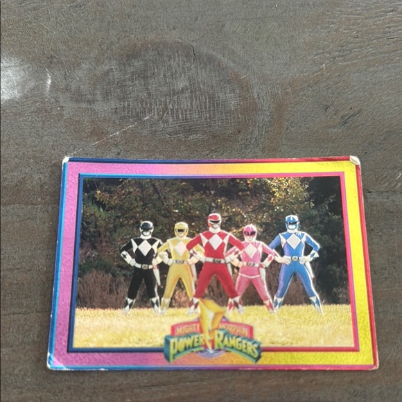 Power Ranger | Toys | Power Ranger Card With Red And Blue Robot | Poshmark